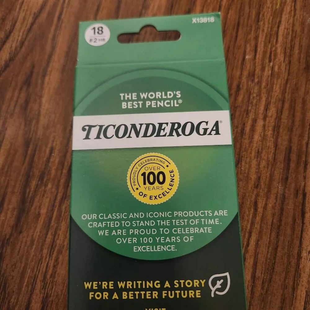 NEW Ticonderoga #2 HB Sharpened Pencils School Supplies Art Supplies 18 Count Pa